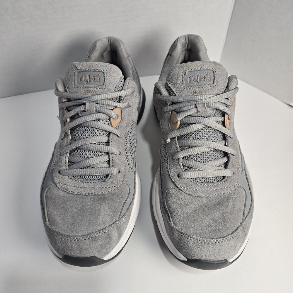 Ryka Nova SC Gray Suede Mesh Size 9M Womens Shoes Walking Comfort Sneaker - Picture 2 of 10